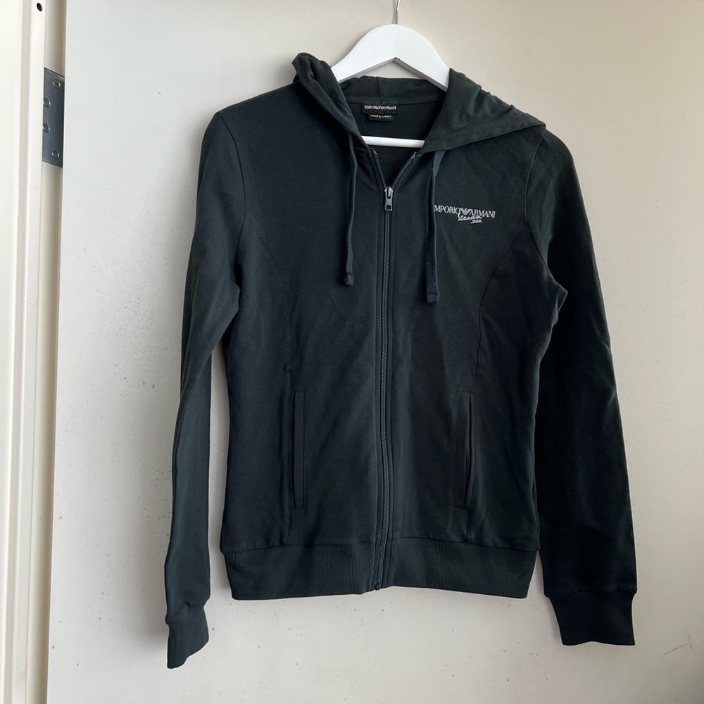 Emporio Armani Dark Green Vespa Hoodie NWOT